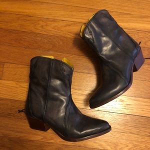 Free people western new frontier boots sz 6 black